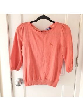 Burberry Coral Knit Top